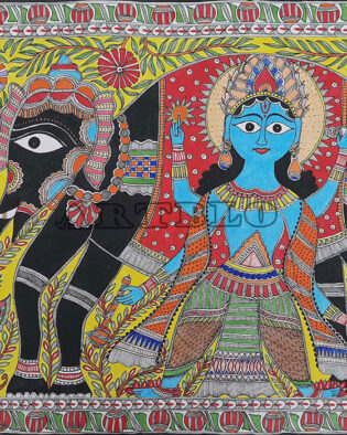 Folk Art Madhubani Painting Mithila Ethnic