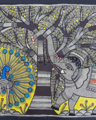 Folk Art Madhubani Painting 1003